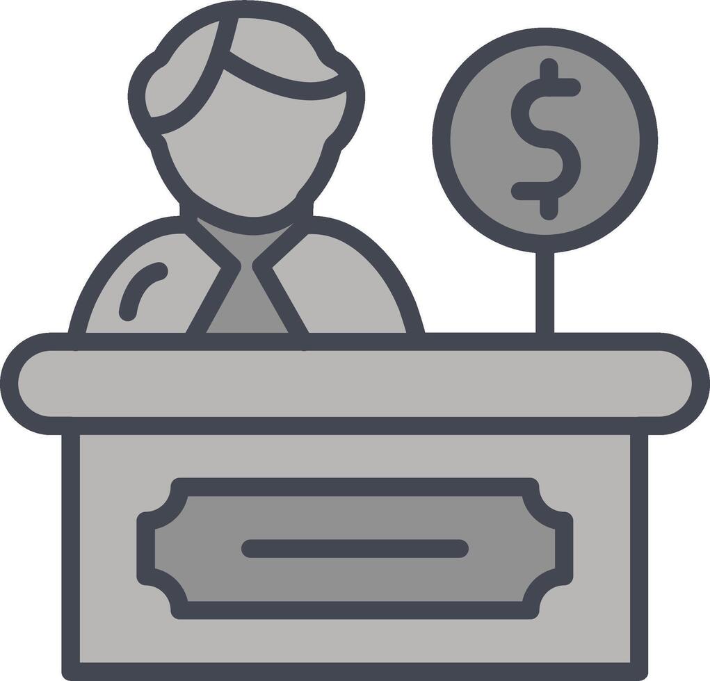 Cashier Vector Icon