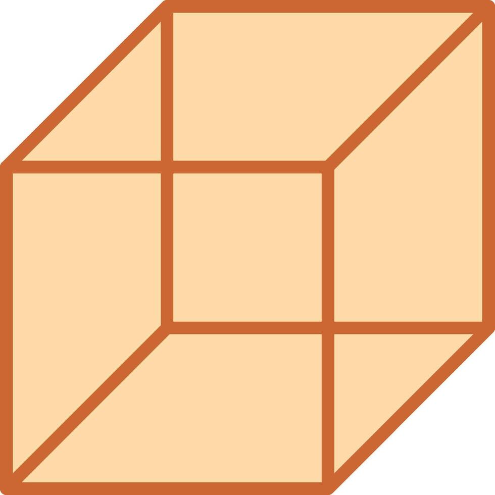 icono de vector de cubo