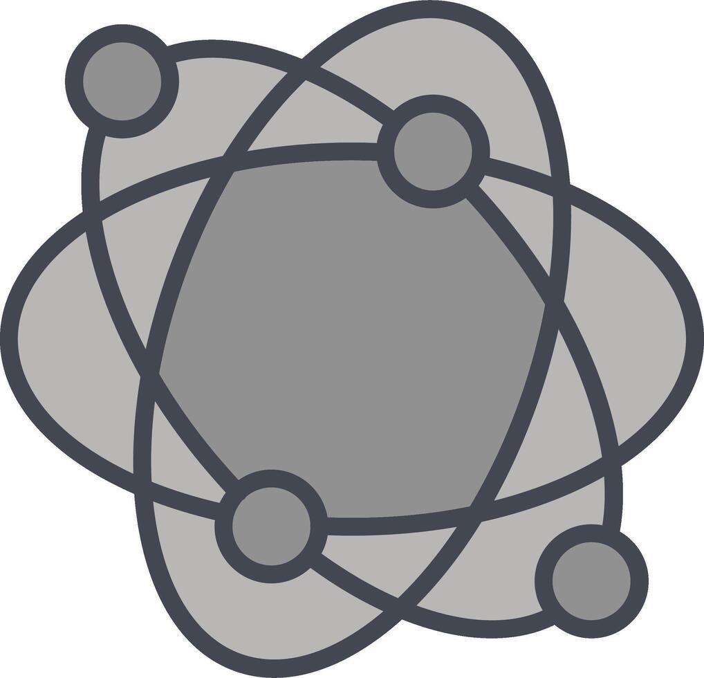 Atomic Structure Vector Icon