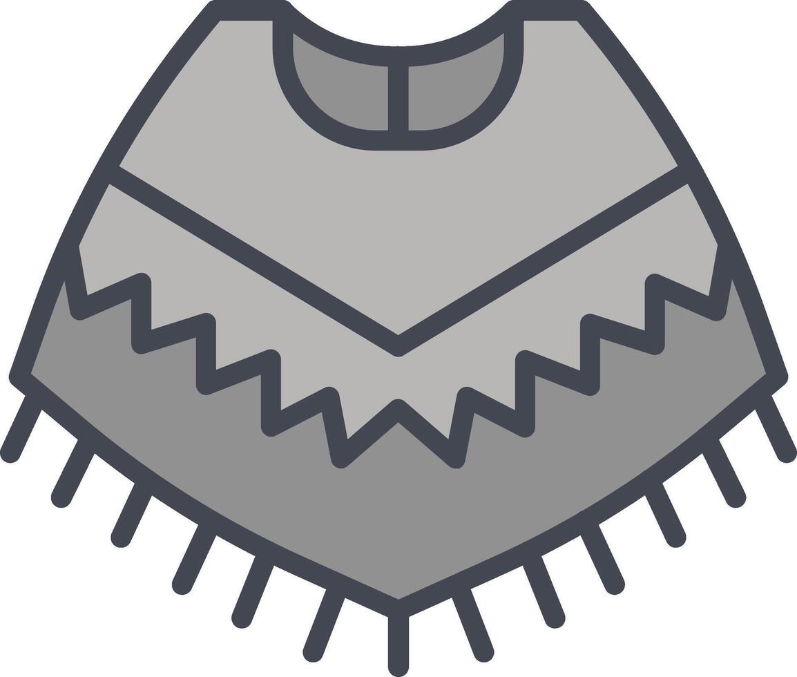 Poncho Vector Icon