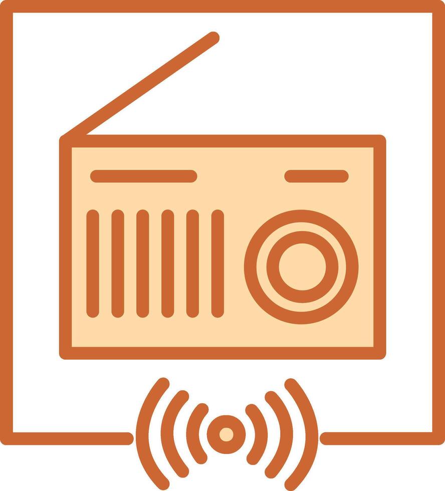 icono de vector de radio