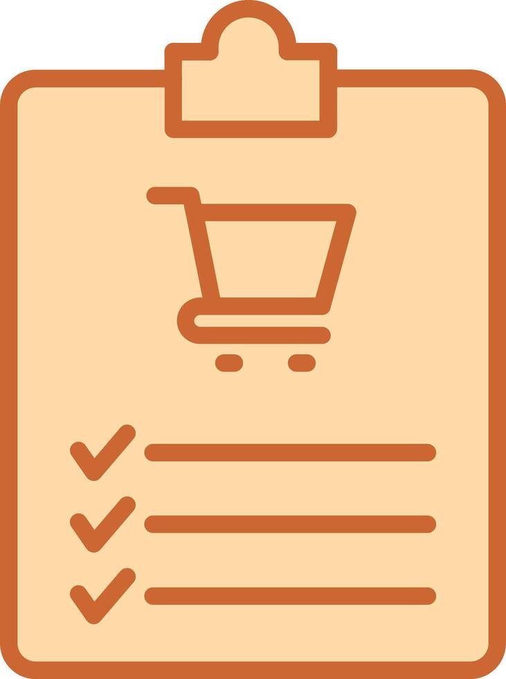 Shopping List Vector Icon