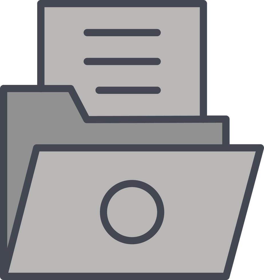 List Folder Vector Icon