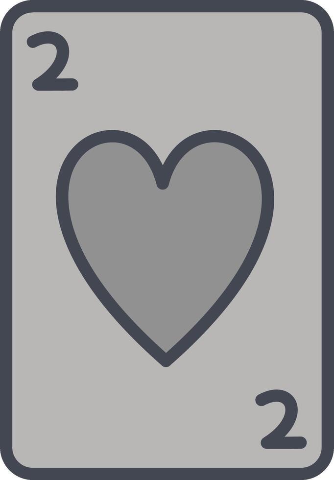 Hearts Card Vector Icon