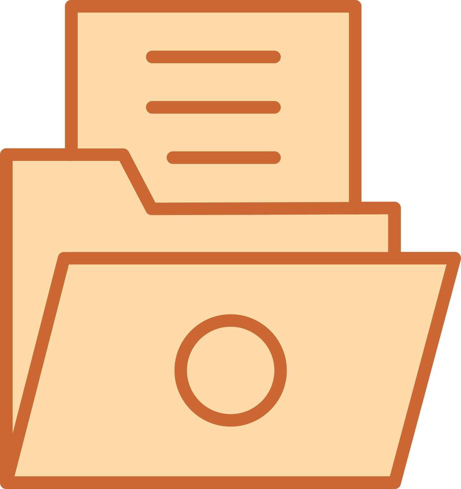 List Folder Vector Icon