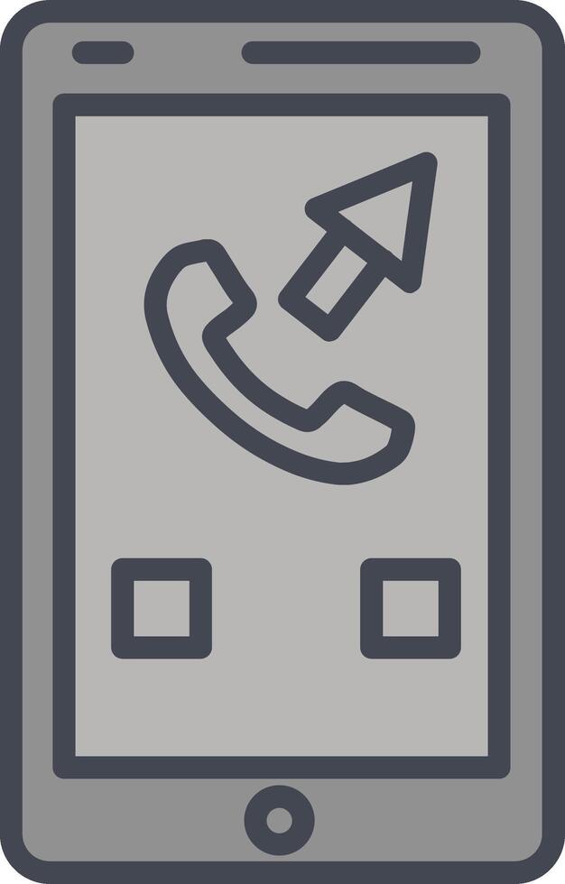 Outgoing Call Vector Icon