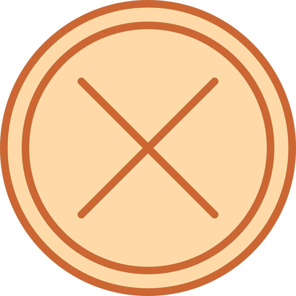 Do Not Cross Vector Icon