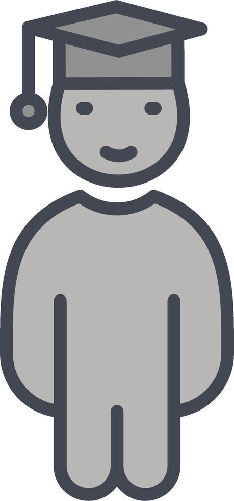 Graduate Student Vector Icon