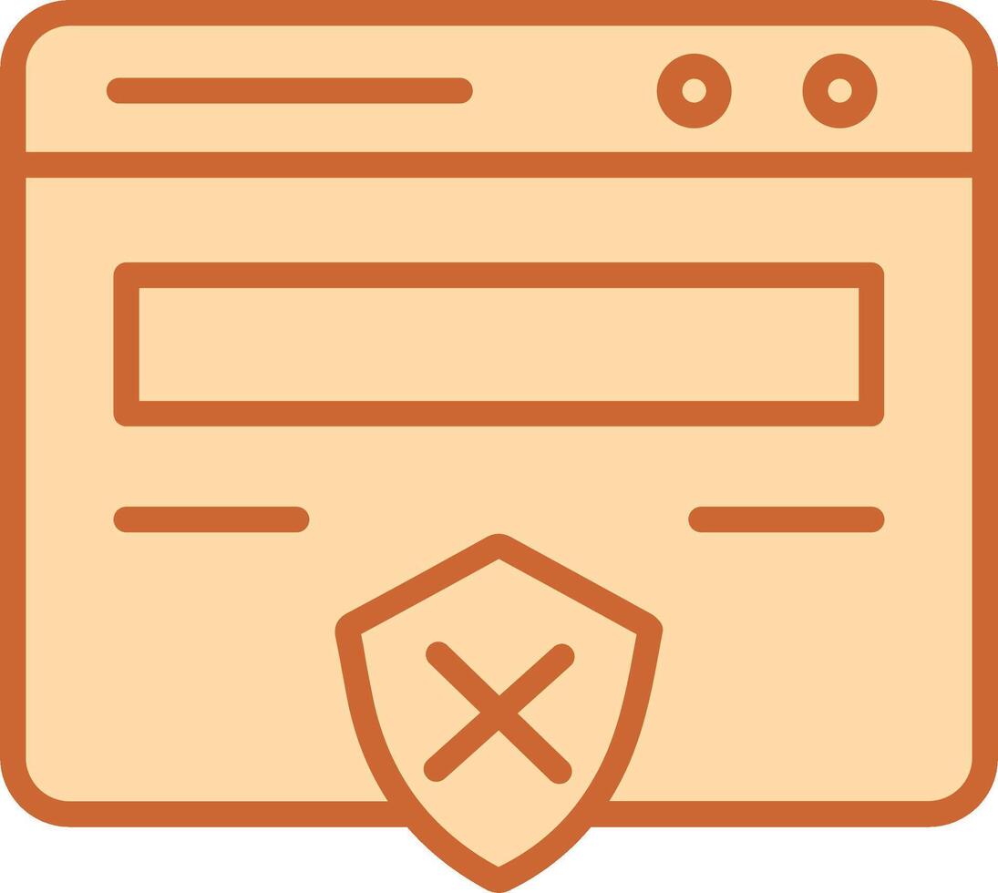 Unprotected Website Vector Icon