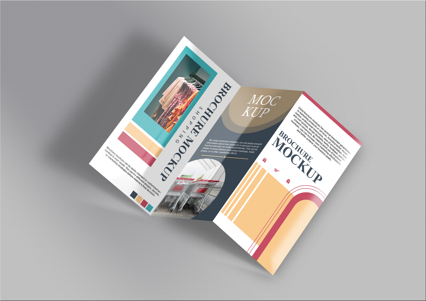 BROCHURE MOCKUP SHOPPING psd