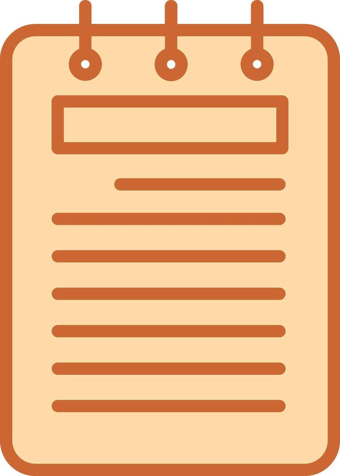 Notepad Vector Icon