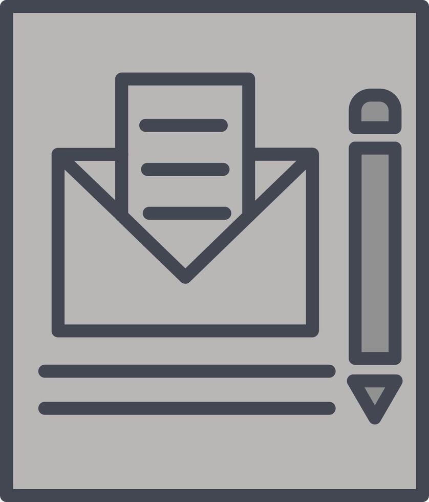Mail Edit Vector Icon