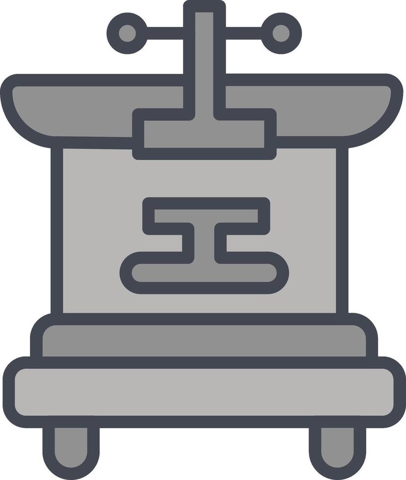 Machine Press Vector Icon