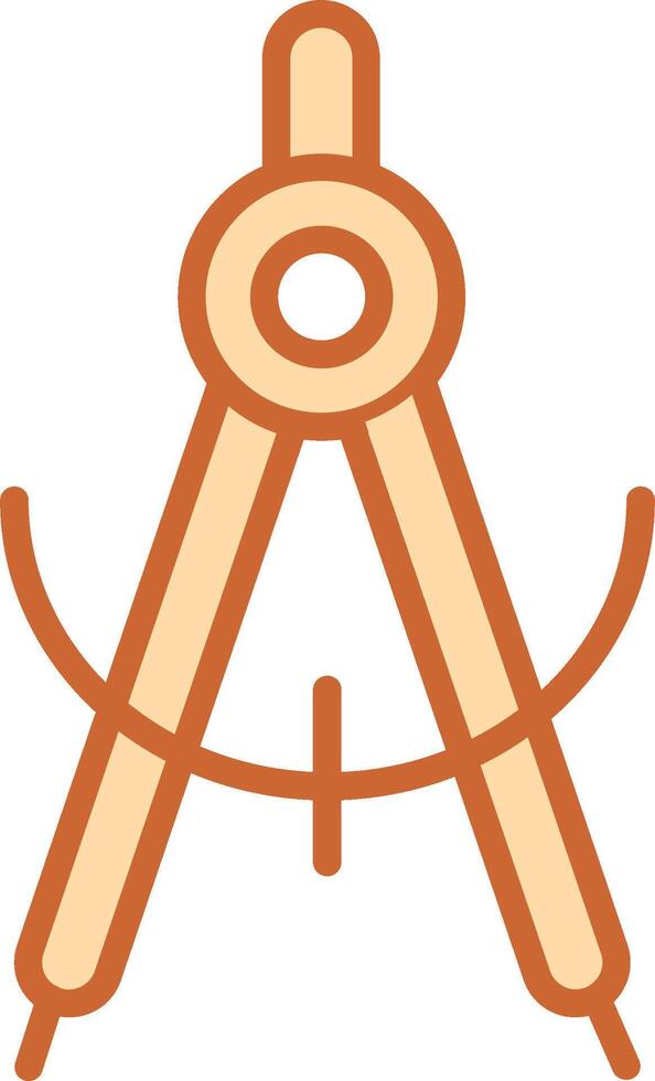 Geometrical Compass Vector Icon