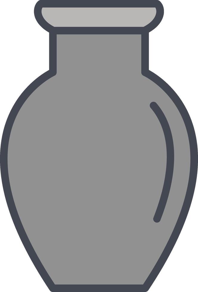 Vase Exhibit Vector Icon