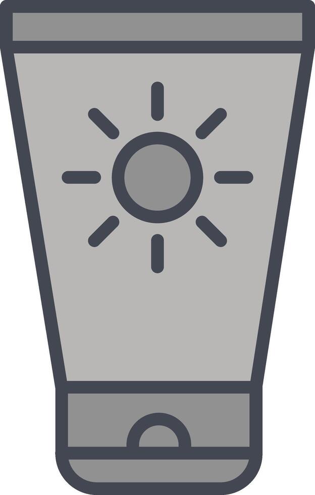 Sun Cream Vector Icon