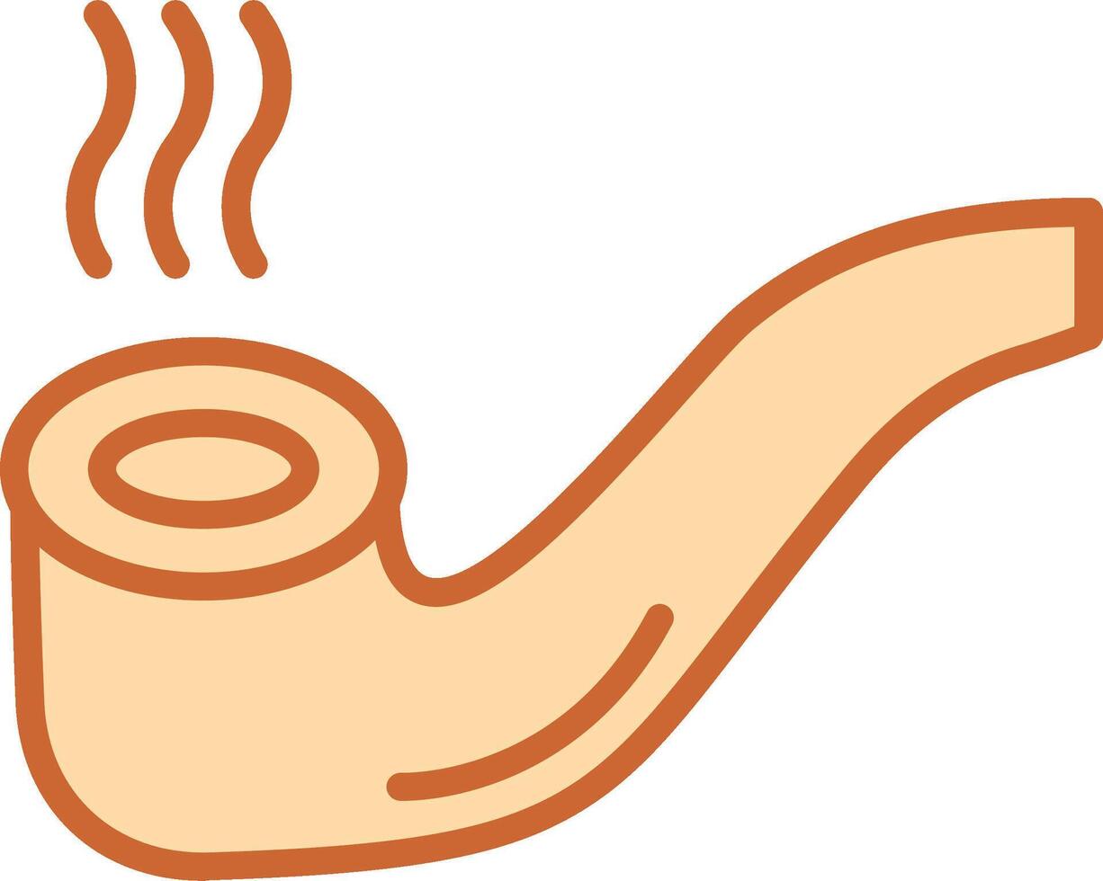 Cigar Pipe Vector Icon