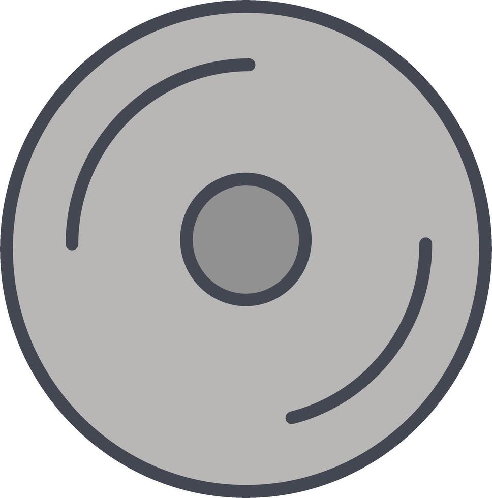 icono de vector de disco compacto