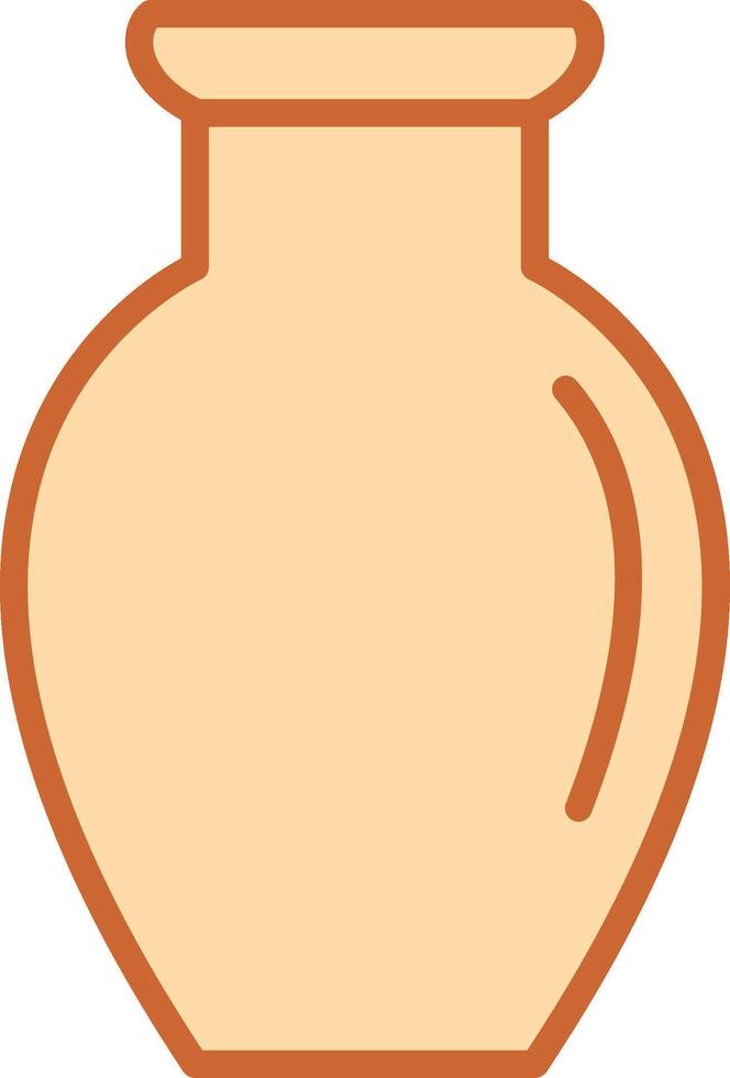 Vase Exhibit Vector Icon