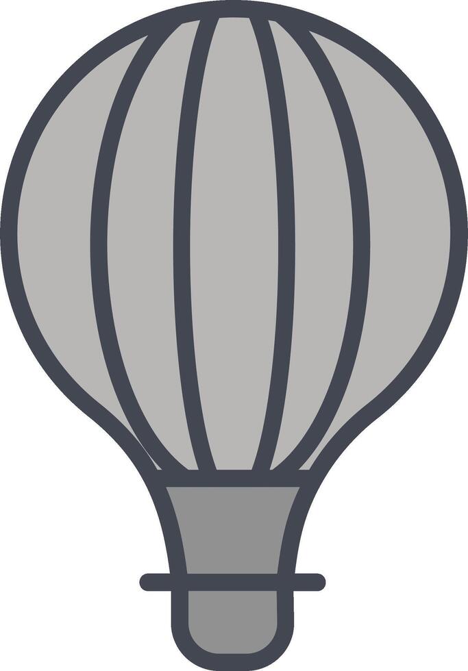 icono de vector de globo de aire caliente