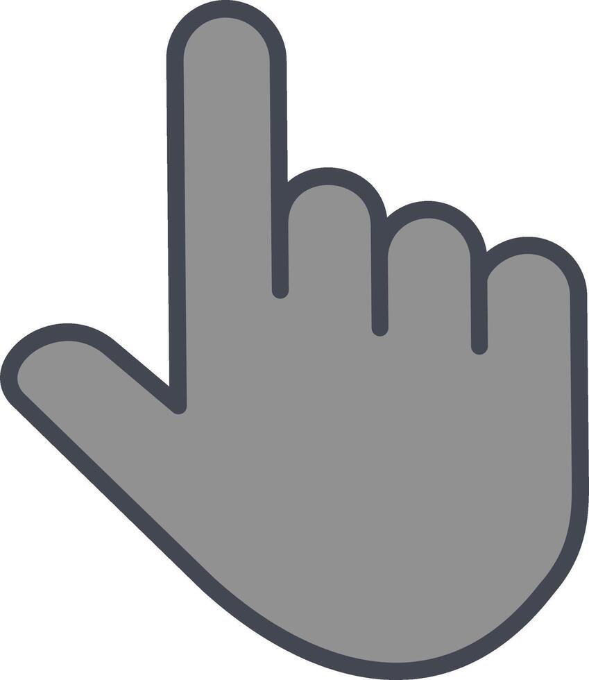 Raised Finger Vector Icon