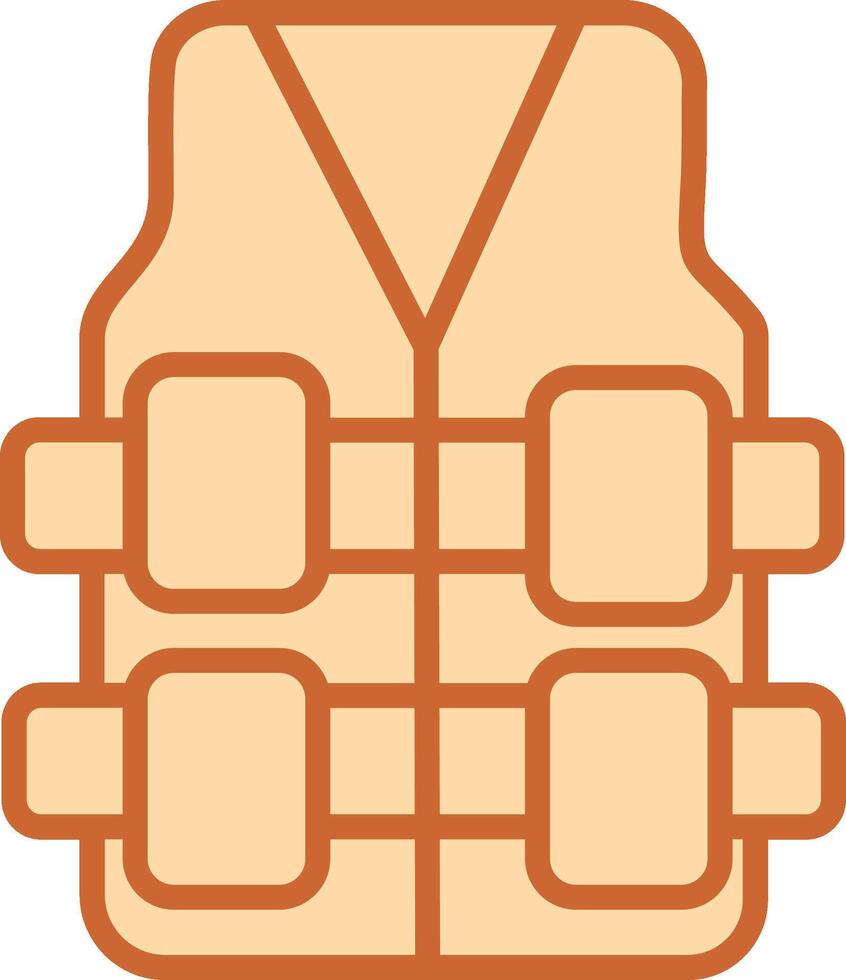Bullet Proof Vest Vector Icon
