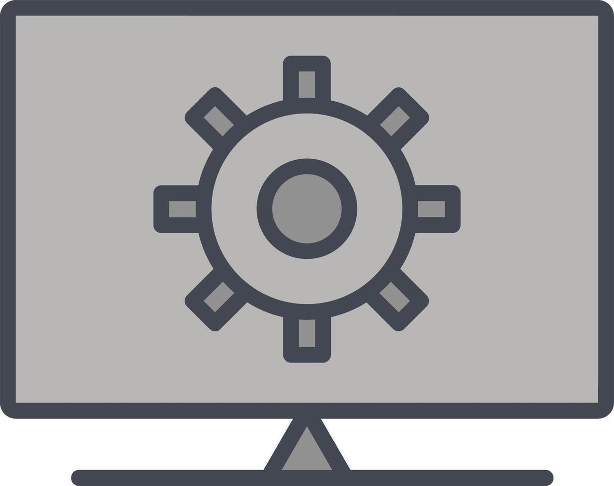 Computer Settings Vector Icon