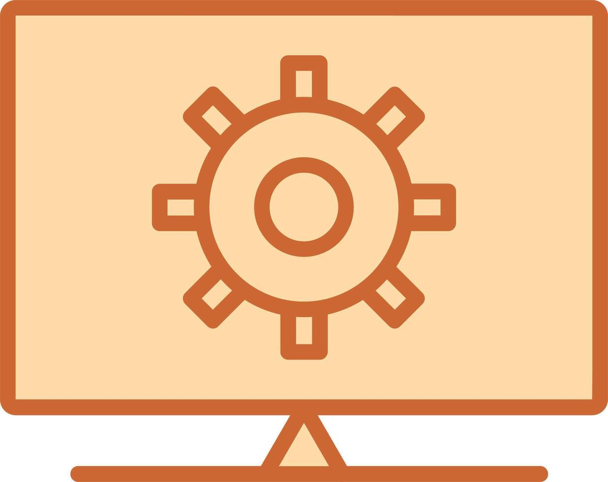 Computer Settings Vector Icon