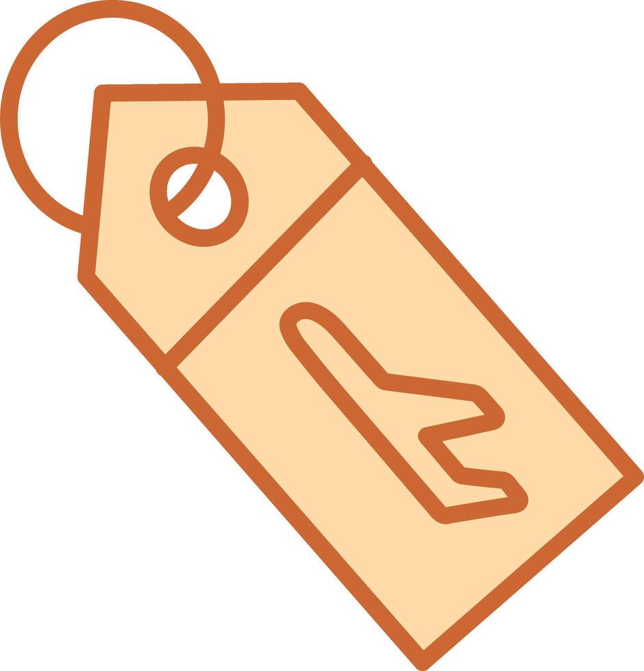 Luggage Tag Vector Icon