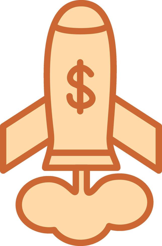 Marketing Rocket Vector Icon