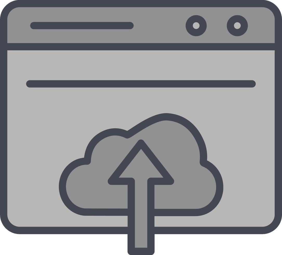 Upload Web Vector Icon