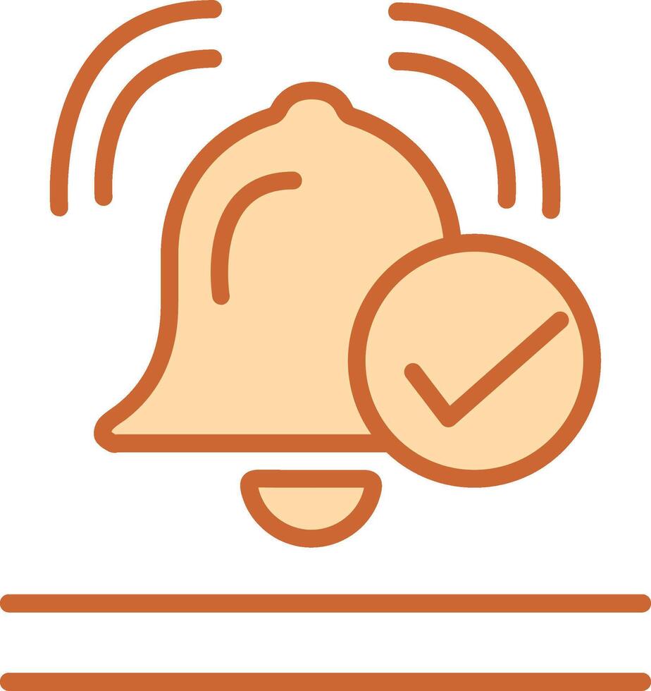 Approve Bell Vector Icon