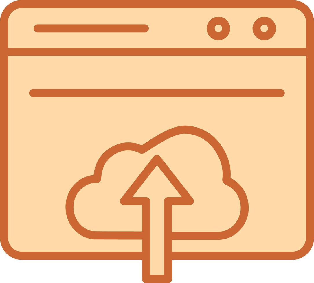 Upload Web Vector Icon