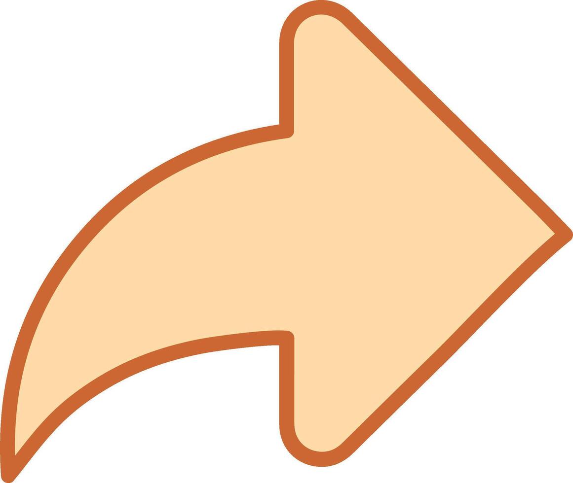 Right Back Arrow Vector Icon