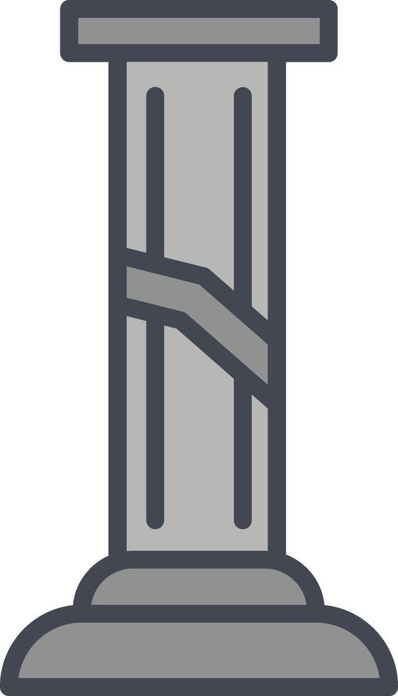 Broken Pillar Vector Icon