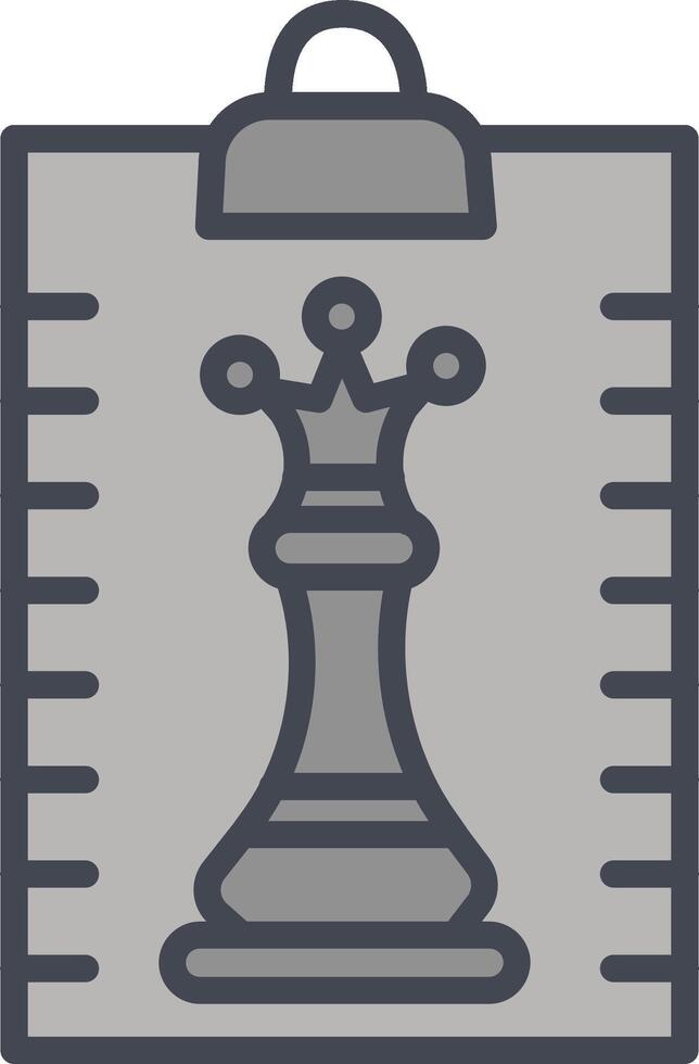Clipboard Chess Vector Icon
