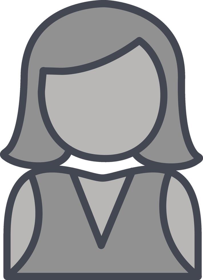 Elegant Lady Vector Icon