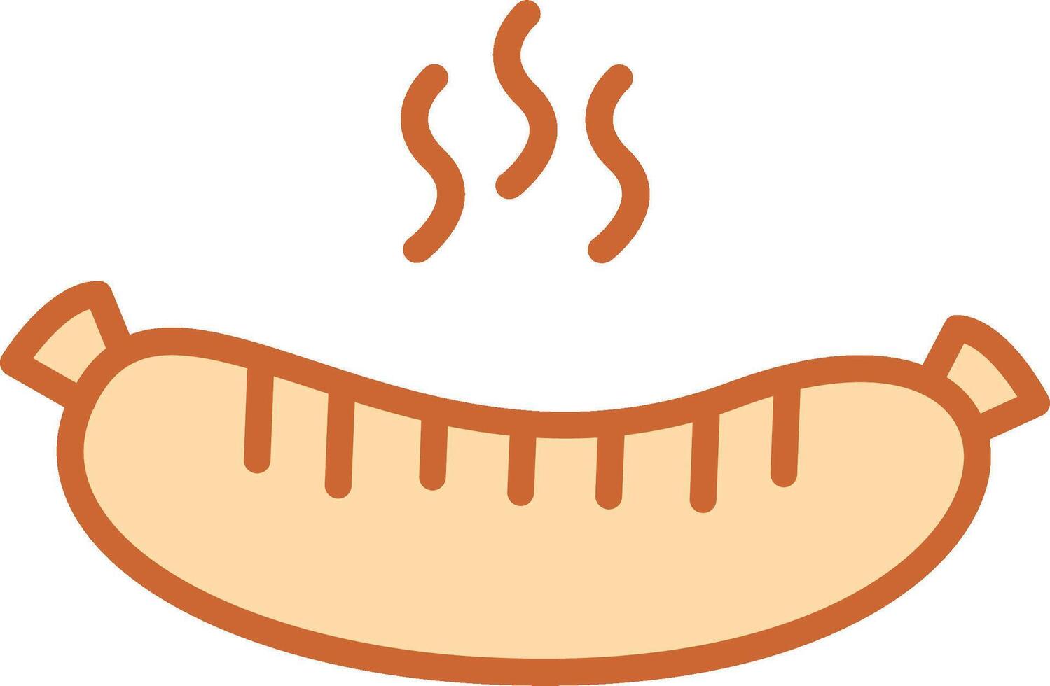 Hot Sausage Vector Icon