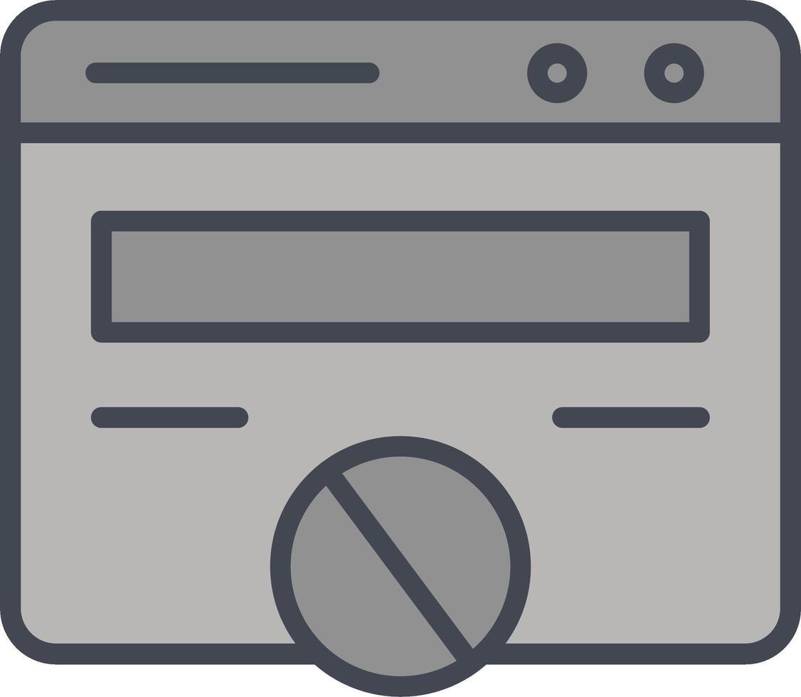 Block Website Vector Icon