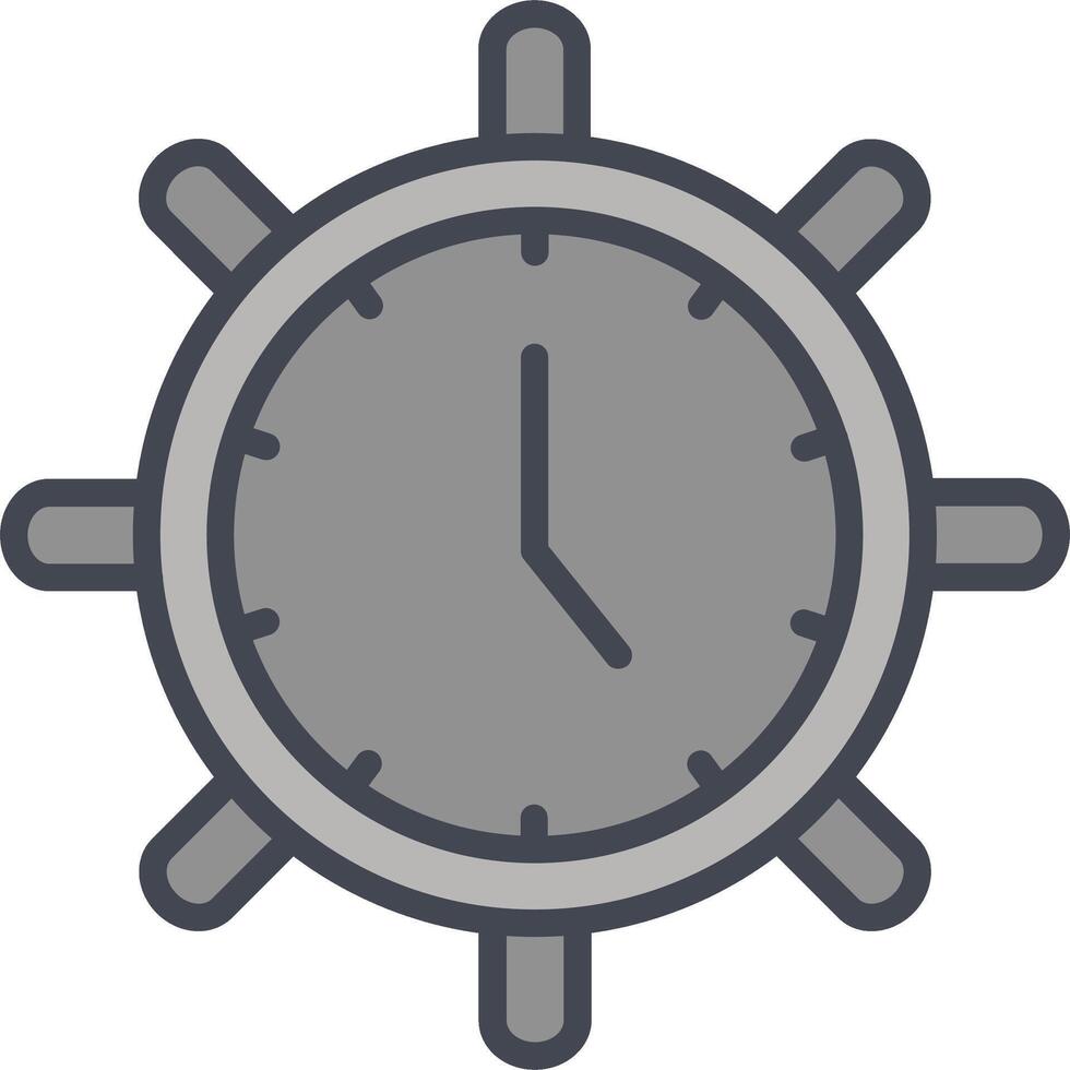 icono de vector de configuración de tiempo