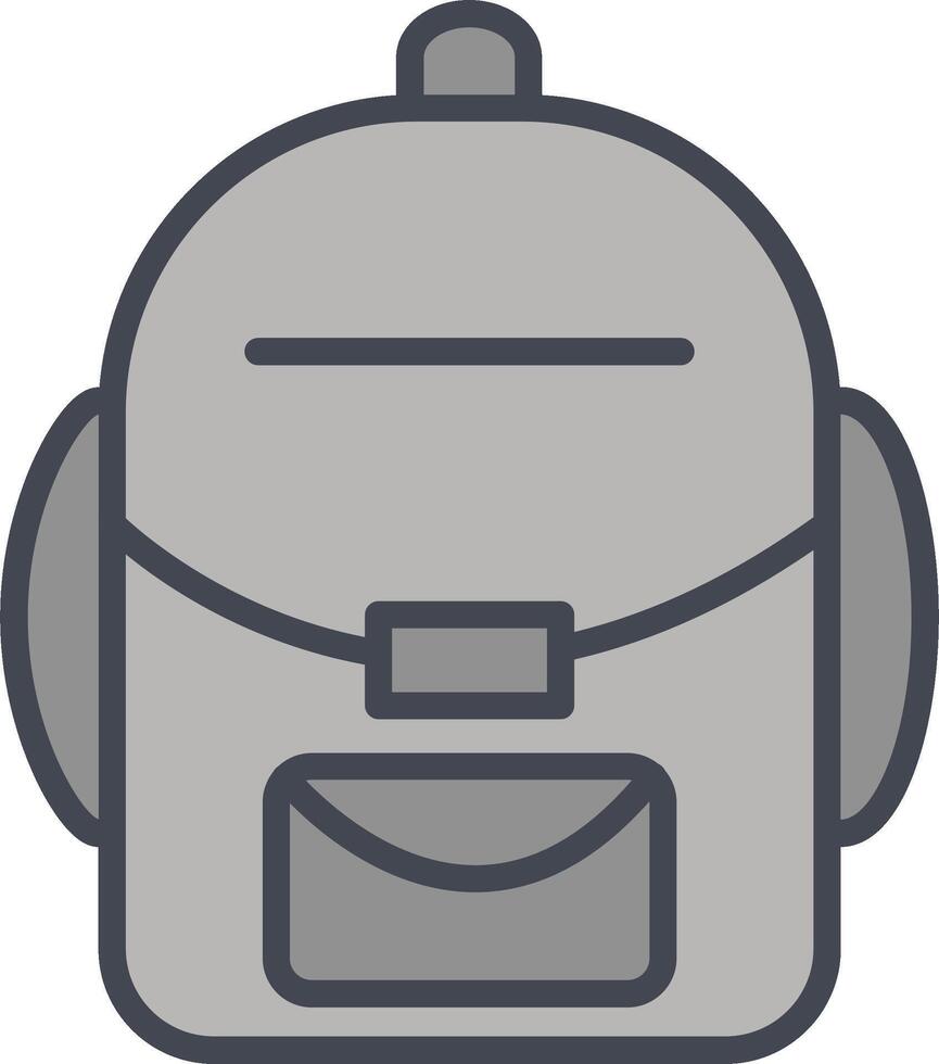 icono de vector de mochila