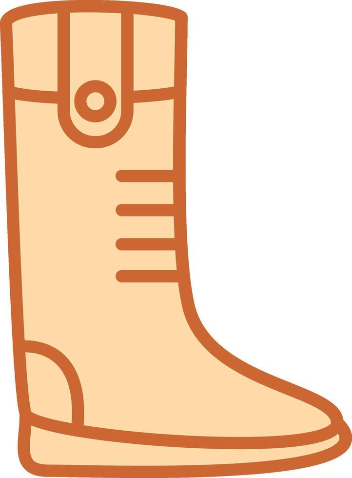 icono de vector de botas largas