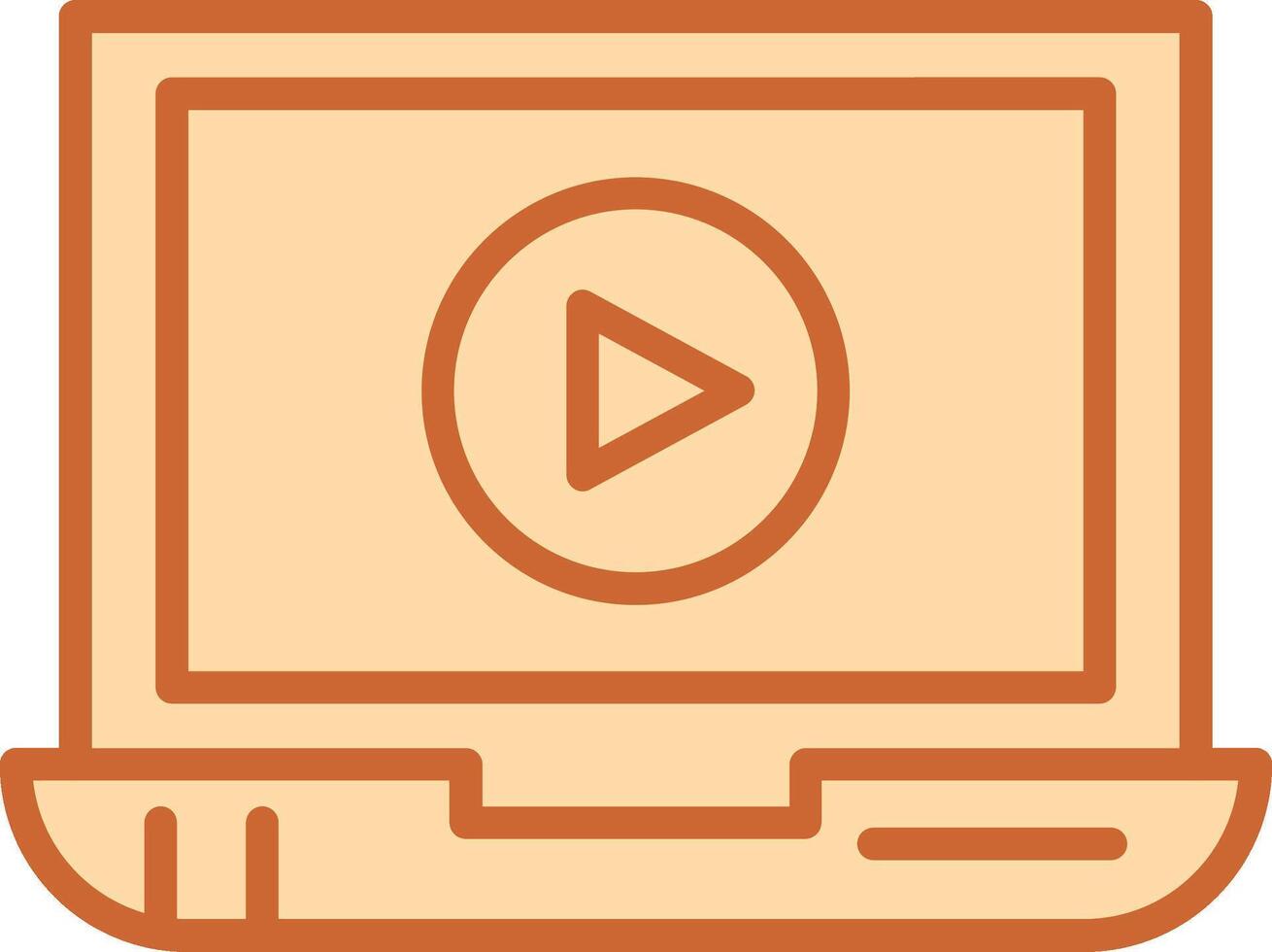 Video Screening Vector Icon