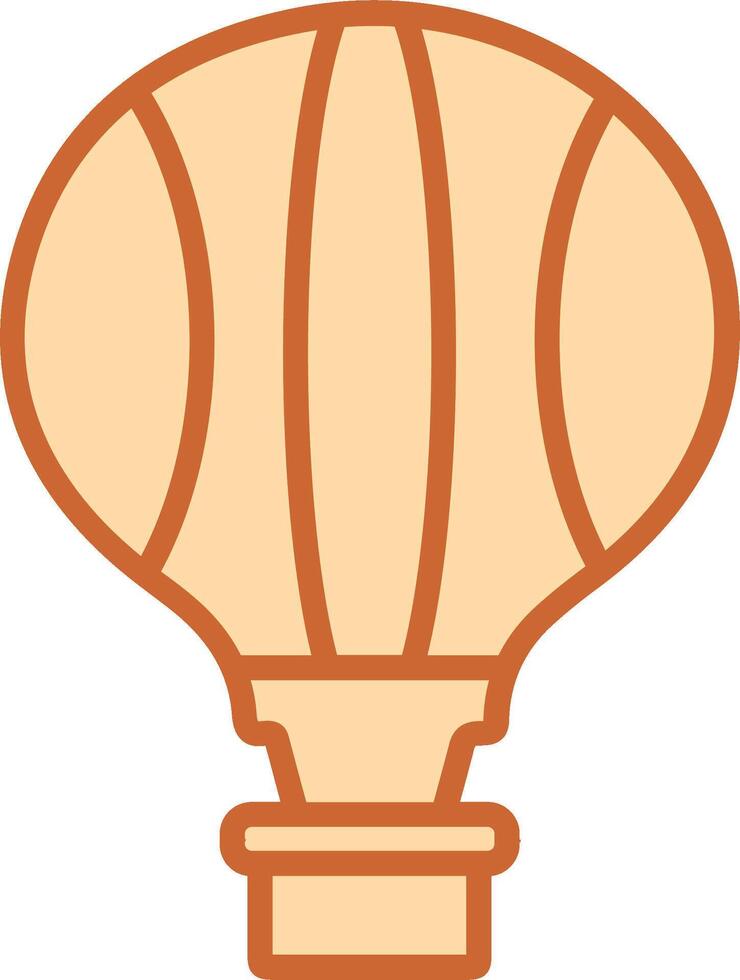 icono de vector de globo de aire caliente