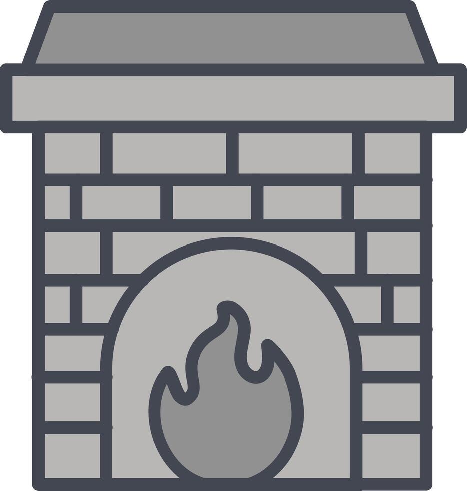 Fireplace Vector Icon