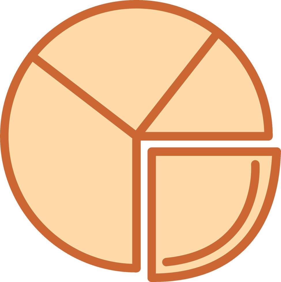 Pie Chart Analysis Vector Icon