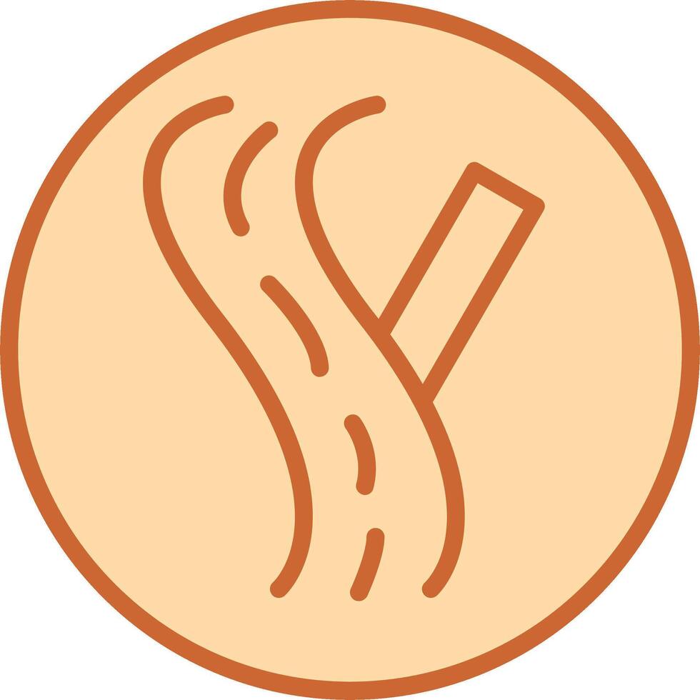 Linked Road Sign Vector Icon