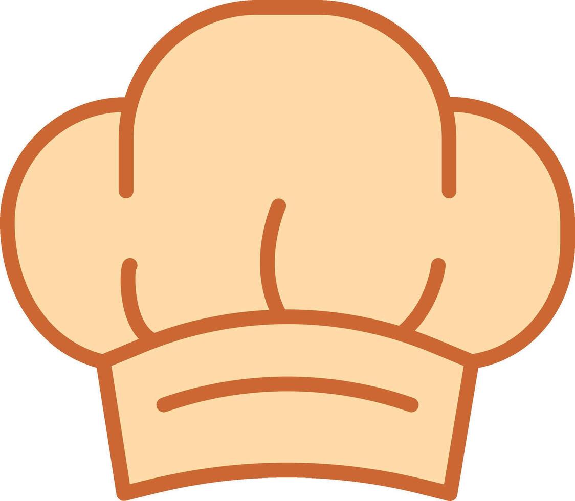 icono de vector de sombrero de chef