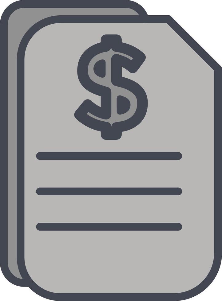 Dollar Document Vector Icon