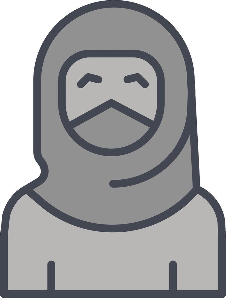 Woman with Niqab Vector Icon